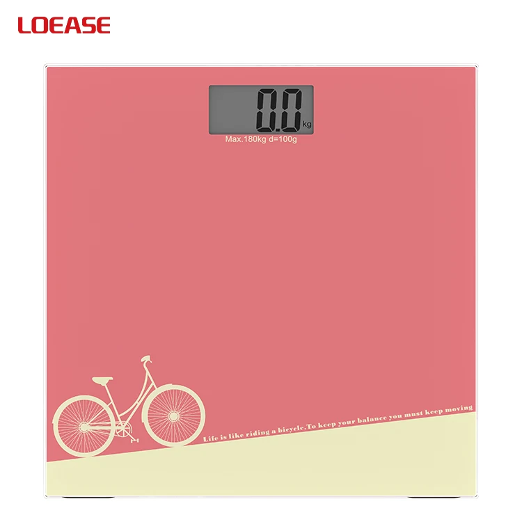 B15 180Kg Personal Bathroom Weighing Scale Lcd Display Electronic Glass Digital Bathroom Scale