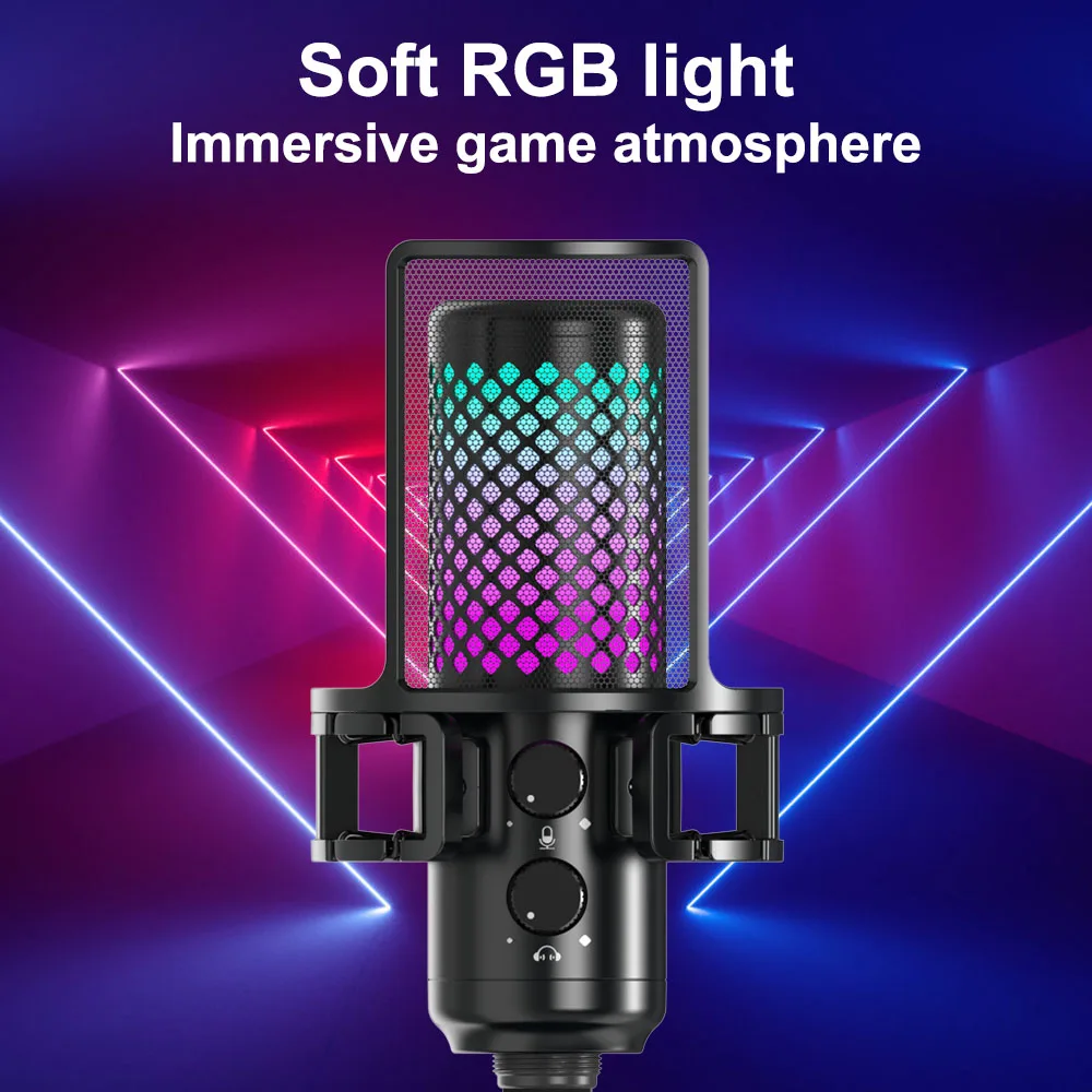 Wholesale ODM OEM USB RGB Mic Micrfono BTC Condensador Microphone