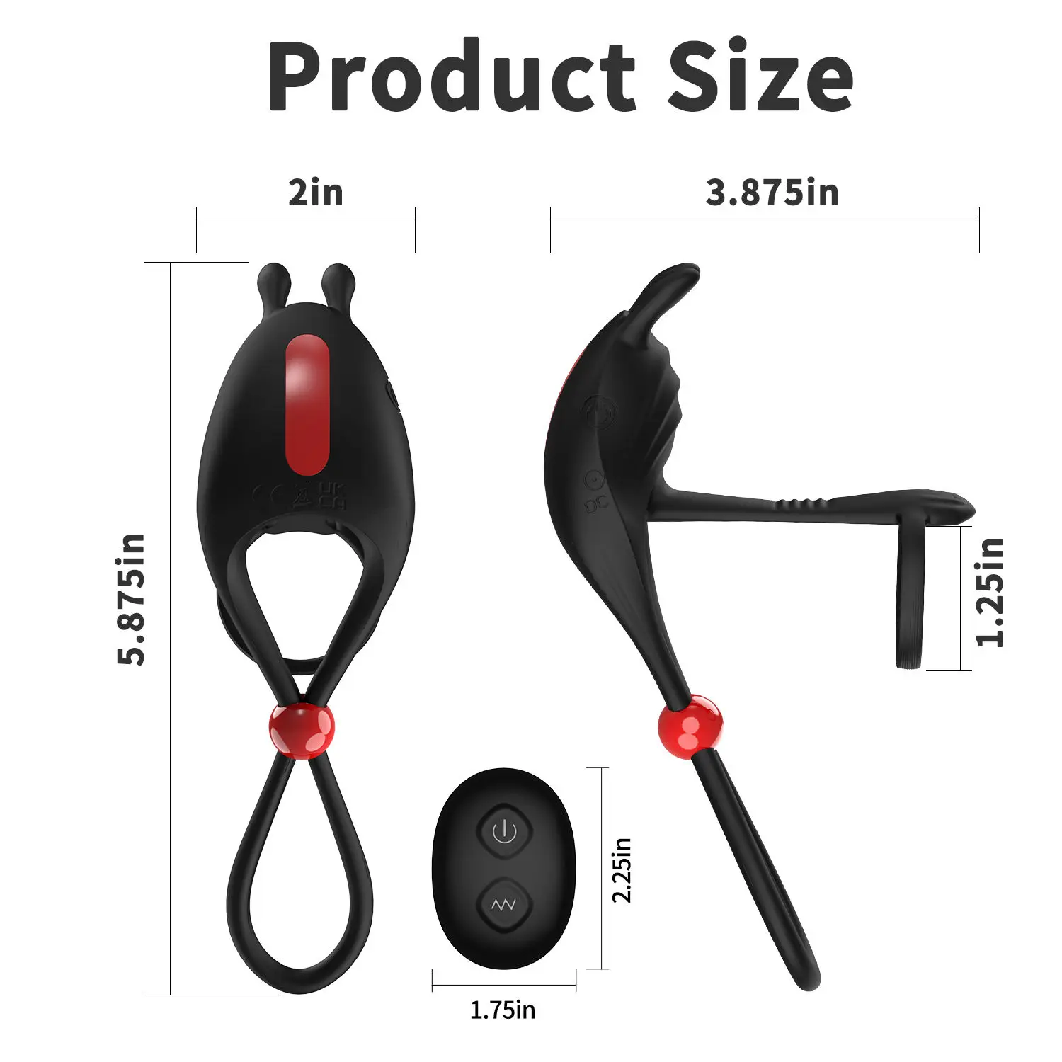 Prostate Massager Anal Plug Vibrator Sperm Lock Ring Delay Ejaculation Trainer Wireless Remote Control Penis Ring for Men