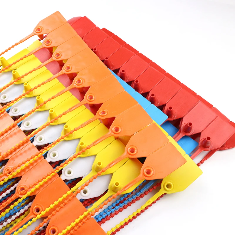 Plastic Tamper Seals, Zip Ties for Fire Extinguishers Pull Tite Security Tags Numbered Disposable Self-Locking Tie