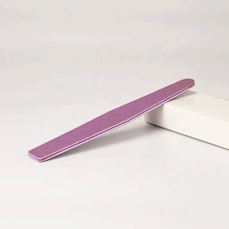 Bulk Own Branded Large Half Moon Purple Personalized 100/100 Private Label Professional Custom Nail Files 100/180 with Logo
