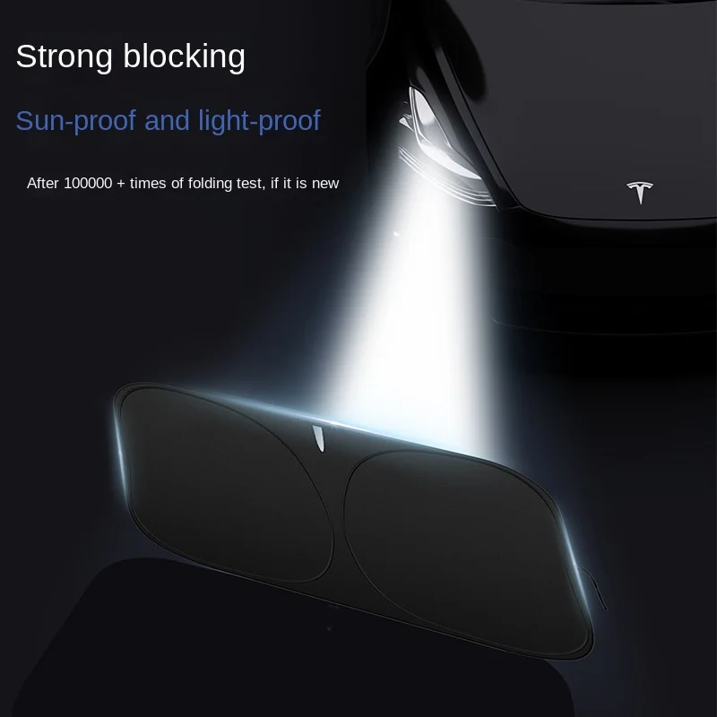 Custom Universal Titanium Silver Reflective Foldable Elastic Car Front Window Side Window Sun Visor