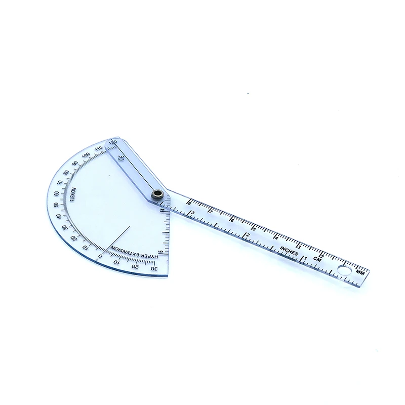 Finger Angle Plastic Protractor Ruler Pocket Finger Spinal Bone Medical Goniometer