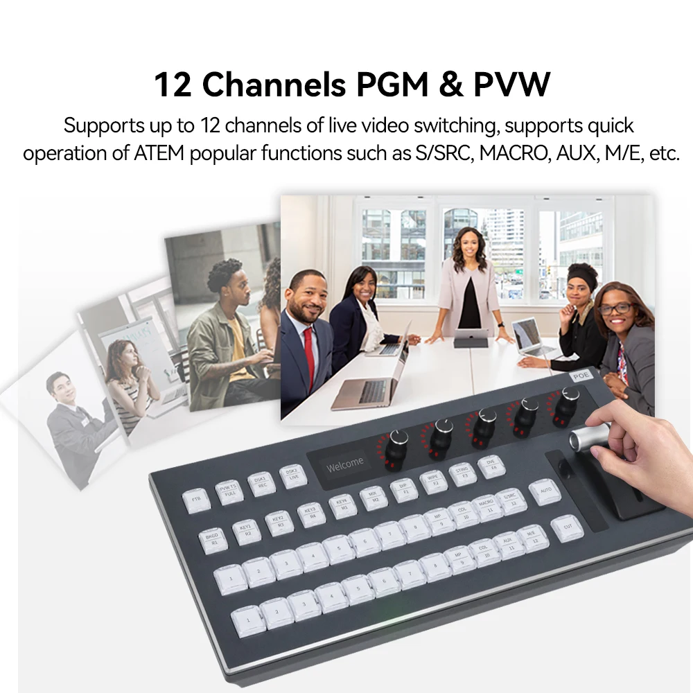 Switchboard Control Panel Keyboard for Vmix software, for easier to control Blackmagic ATEM switcher, vMix and ATEM Controller