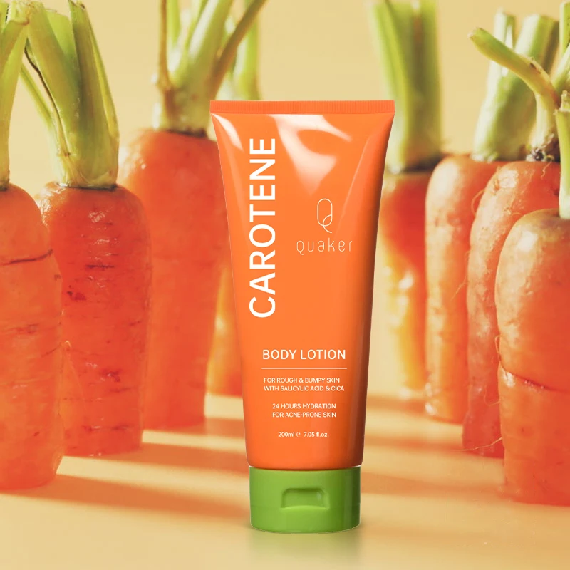 Qquaker Hot Selling Natural Carotene Collagen Body Lotion Whitening Body Glow Dark Skin Easy Glow Body Cream