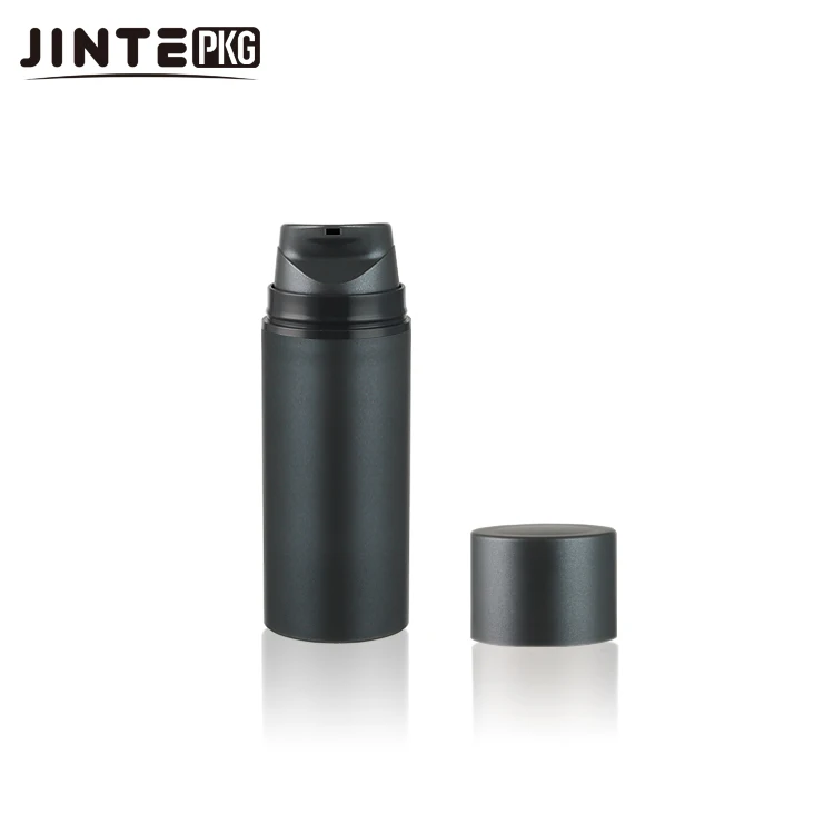 30ml Dual Black Polypropylene Plastic Vacuum Airless  Pump Skincare Bottle