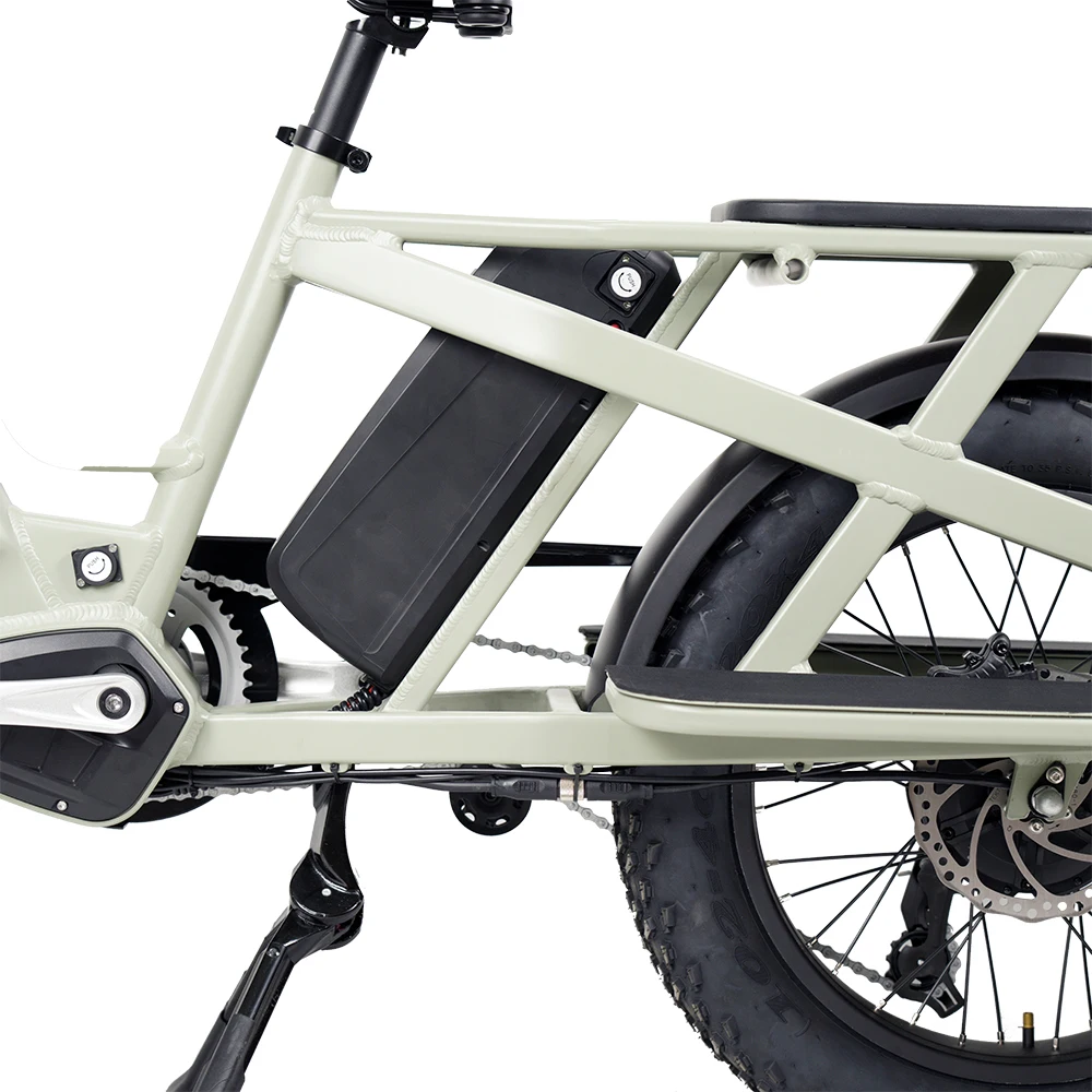 Aimos high quality Long Tail Electric Cargo Bike 36v 250w Double Lithium Battery Delivery Electric Bike