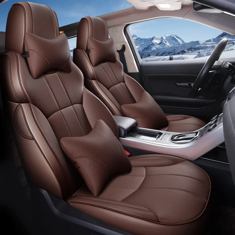 Hot Sale Leather Original luxury Custom auto Car Seat Covers full set universal design for toyota