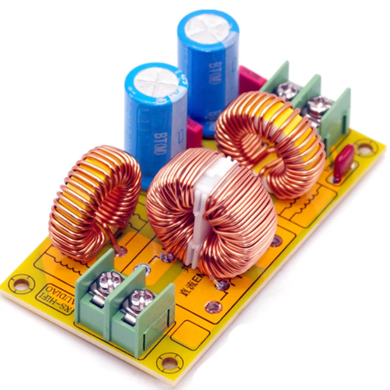Automotive audio high-frequency filtering EMI Electromagnetic interference filter board  2A 4A 10A 20A DC LC filter