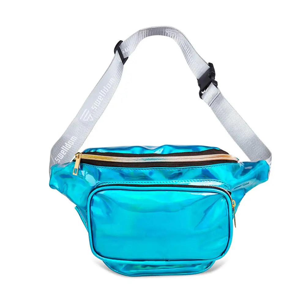 Custom Fashionable Crossbody Belt Bag, Bum Bag Waist Bag, Holographic waterproof leather fanny pack