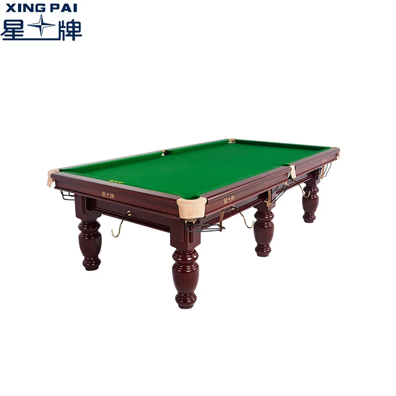Factory Xingpai Star XW118-9A Slate Solid Wood Cushion Snooker Billiard Table 9ft Chinese Pool Table