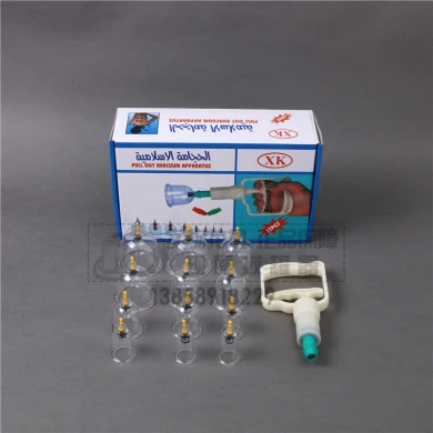 12 cups foam packed vacuum cupping set large gun massage therapy cupping device Muslim Mediacl physical device