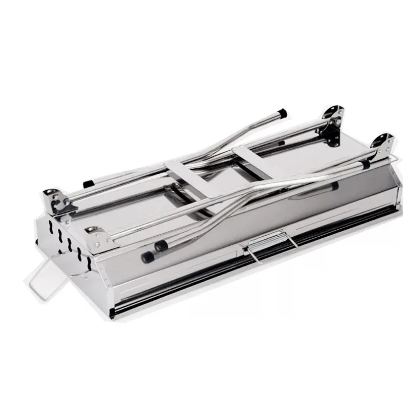 Outdoor Camping Multi-functional Metal Portable BBQ grill Easy Carry Foldable Stainless Steel Barbecue Charcoal Grill