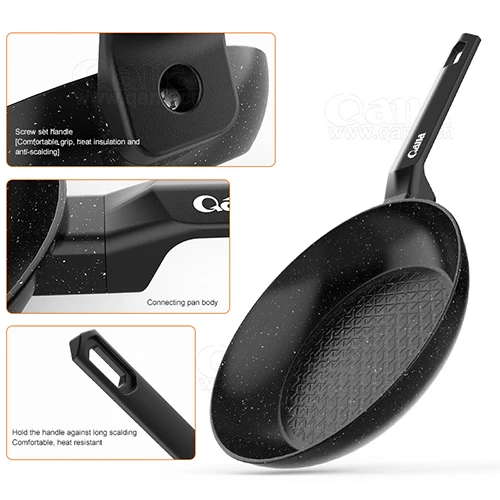 Non Stick Coating Frying Pan Stainless Steel Food Pan Hexclad Cookware Honeycomb Cooking Pans