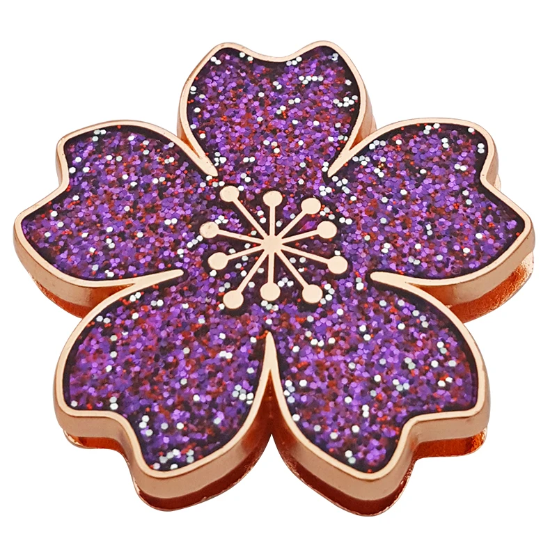 Wholesale Magnet Button Cherry Blossoms Magnetic Snap Buttons Leather Sewing Colorful Magnetic Buckle