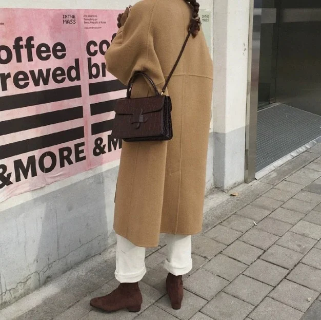 2020 Hot Sell Europe Style Women Wool Coat Long Wool Trench Coat Women For Women/ladies