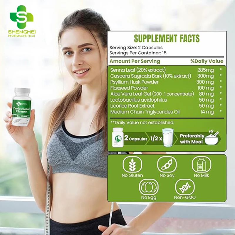 OEM hot selling product natural herbal aloe weight loss pill fast lose weight burning fat detoxification slimming capsule