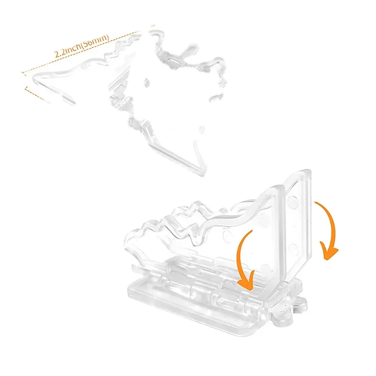 Aluminum Alloy Door Transparent Butterfly Security Lock Sliding Window Child Safety Adjustable Anti Theft Stopper Windows Locks