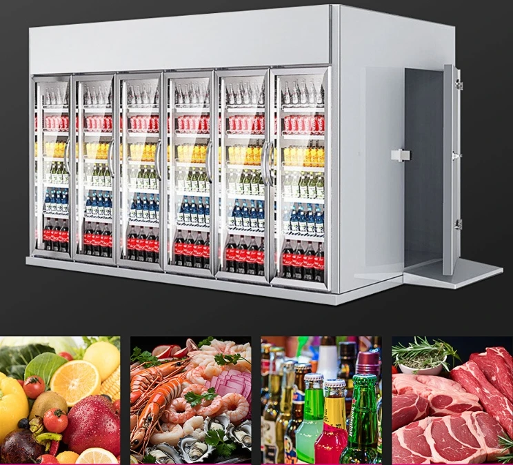 5 tons handmade polyurethane panel Storages Cold Room Industrial Blast Freezers restaurant walk in cooler and freezer