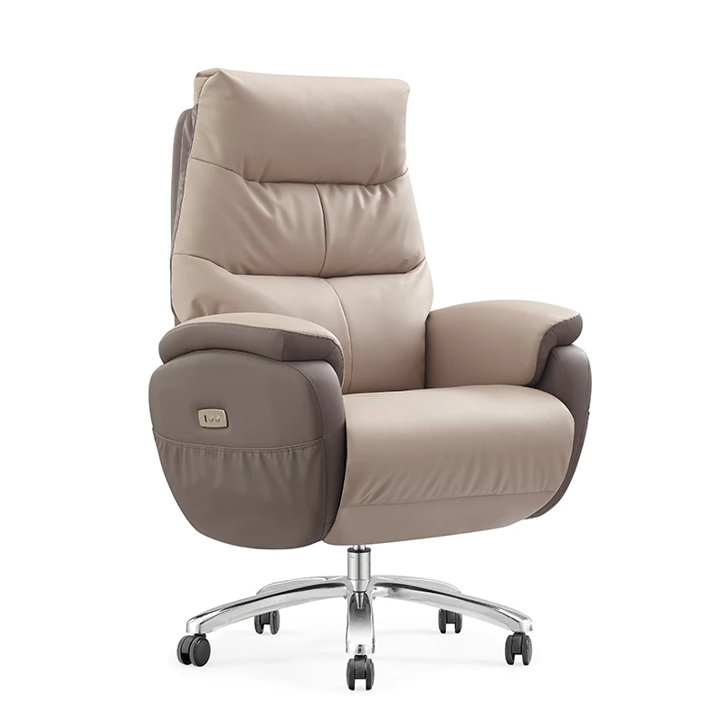 Microfiber Fabric Office Boss Chair With Usb Interface Leather Office Chair Living Room Bedroom Home Office Recliner Sofa