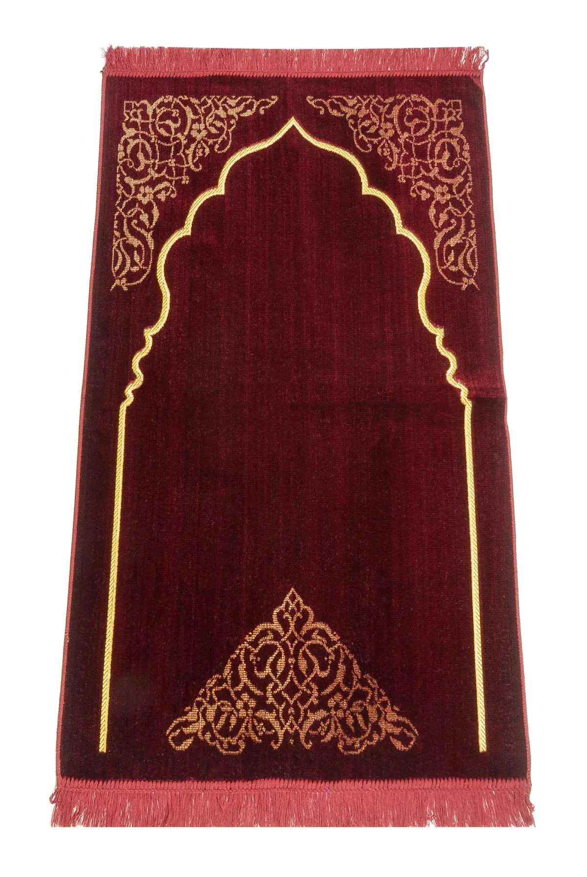 Velvet Muslim Prayer Rug Thick Soft Islamic Prayer Rug Islamic Gifts Prayer Carpet Mat, Elegant