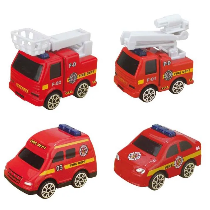2024 Kids new city fire rescue vehicle toys simulate inertia fire water spray car toys with sound light