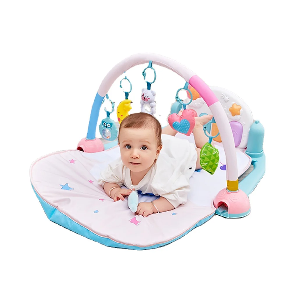 2021 New Born Baby Toys and Purified Cotton Fabric Baby Play Mat Abs Plastic 3 AA Batteries + 3 AG13 Button Batteries CN;GUA MP3