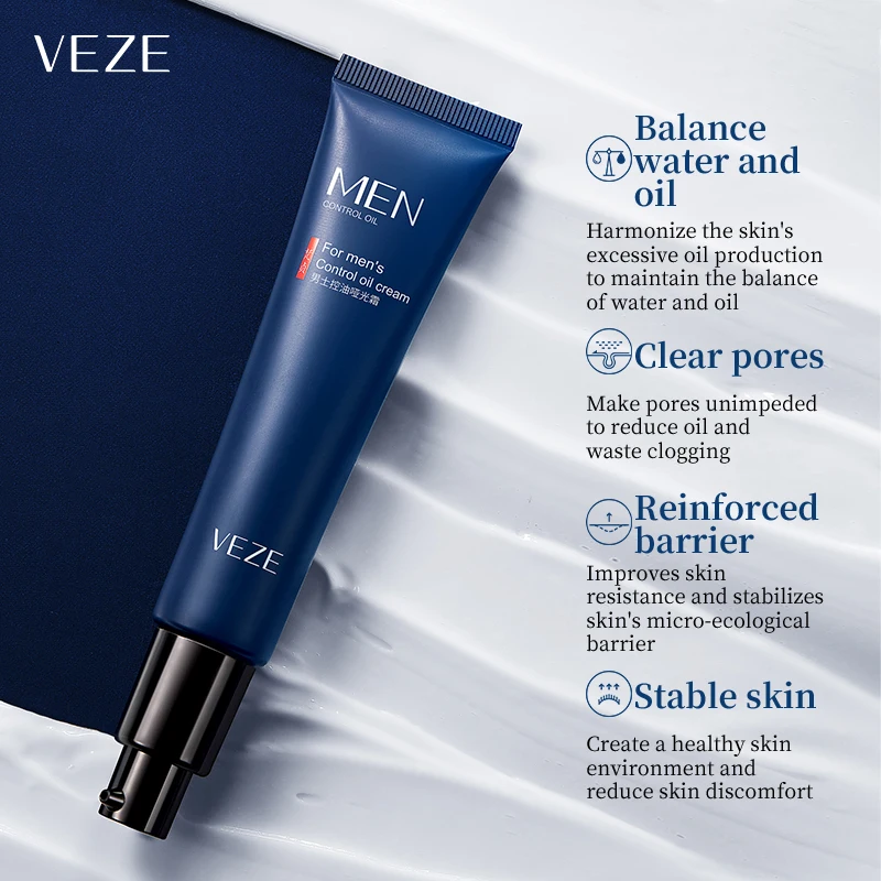 VEZE Private Label Organic Hydrating Oil Control Hyaluronic Acid Moisturizer Anti Aging Face Cream Skin Care Products For Men