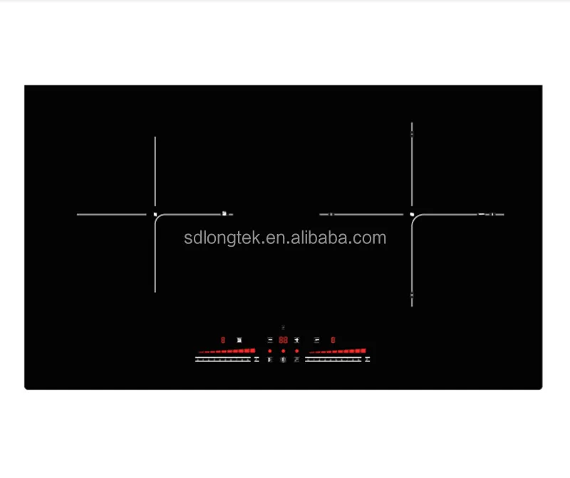 730mm 2 Burner Induction Cooker Electric 4000W Built-in Cooking Stove with Booster Function