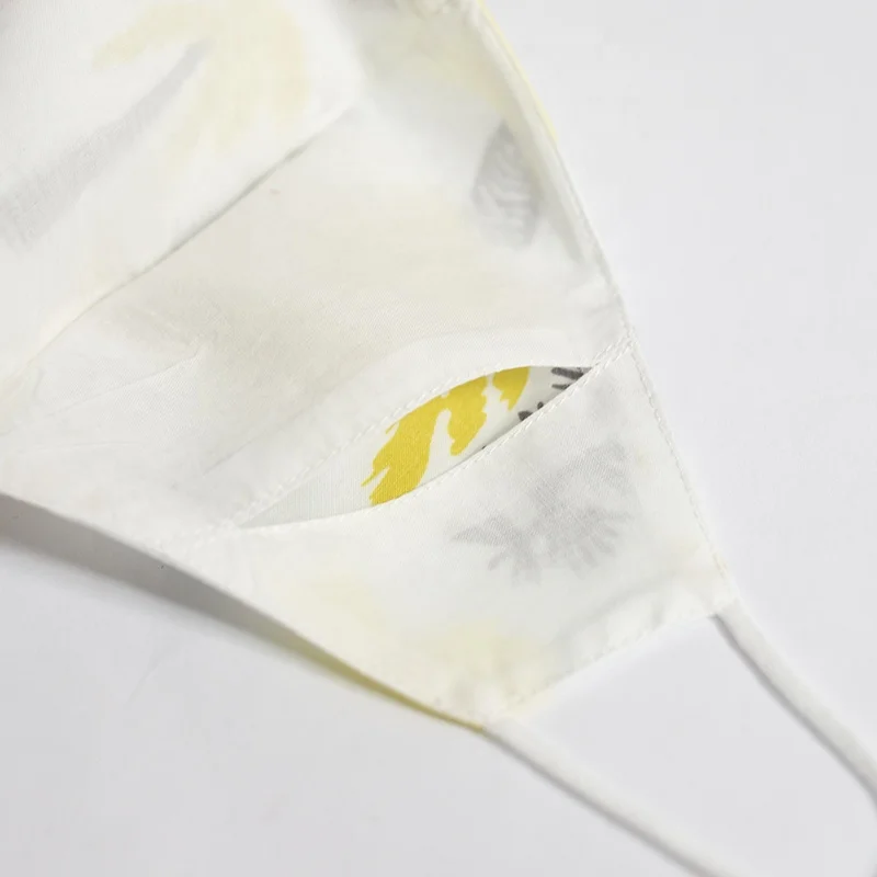 
Hotsale High Quality Cotton Fabric With Plant Printed Washable Infant Facemasks 