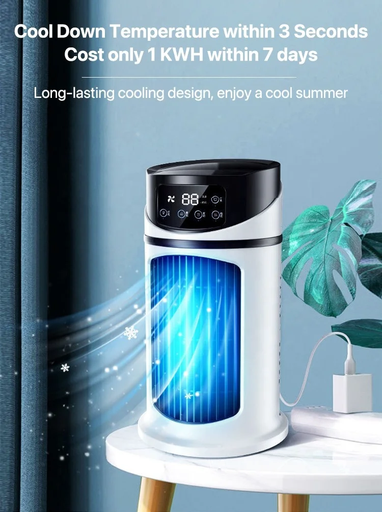 Air Cooler Dormitory Humidification Smart Table Fans Office Desktop Usb Timing Air Conditioner Fan