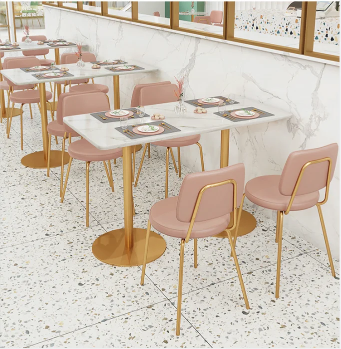 Factory Price Iron Art Soft Bag Booth Sofa Table And Chair Set Modern Luxury Soft Cushion Customized Cafe Restaurant Furniture