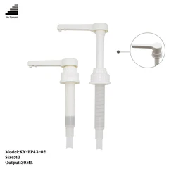 Высококачественный пластиковый диспенсер для сахарного сиропа на заказ, насос для лосьона 43/410