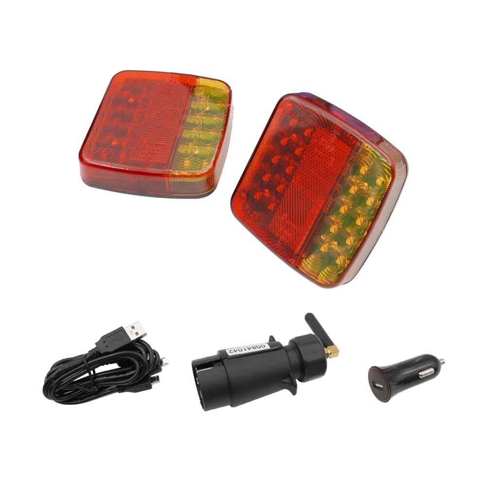 YIAALUX 20LED беспроводной круглый Угловой квадратный красный и желтый задний фонарь для грузовика или