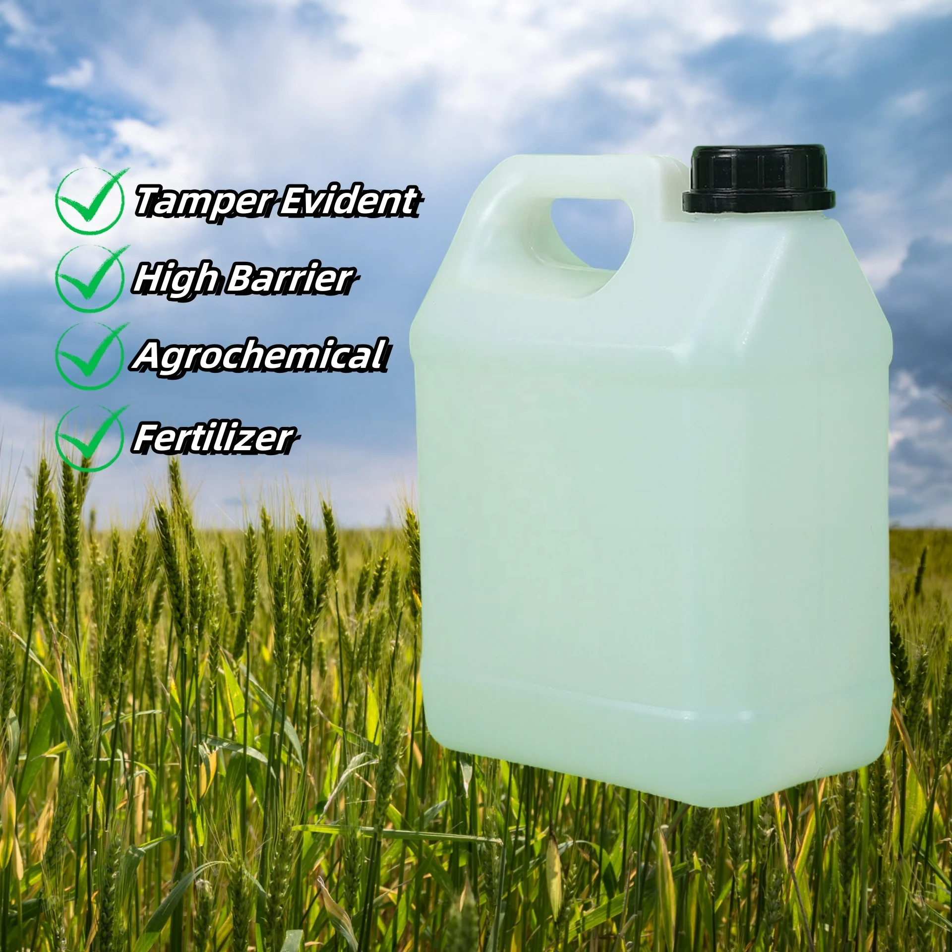 Заводская розетка 2.5L 85oz PE COEX агрохимический контейнер с герметичным уплотнением
