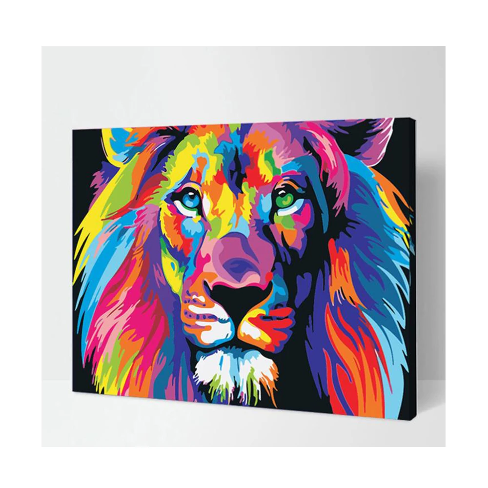 Abstract Oil Painting Color Owl Canvas Paint By Numbers For Adults Wall Painting Canvas Print Arts Crafts Artwork Painting