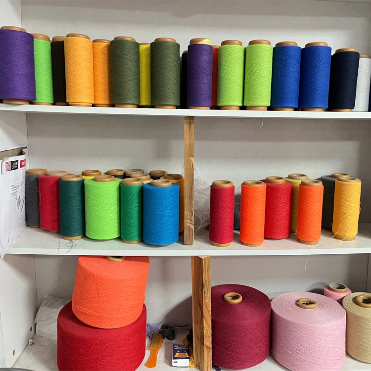 AZO free  open end yarn cotton  polyester knitting blended yarn with good price