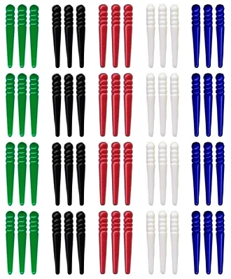 Premium 5 colors Cribbage pegs 25.4mm Standard Plastic Cribbage Pegs for 1/8' hole White/Black/Green/Red/Blue