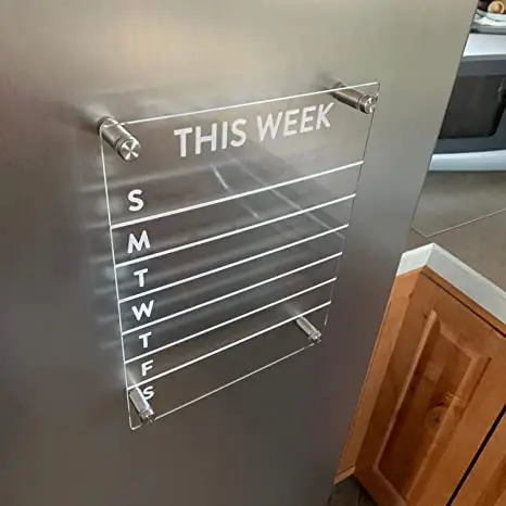 Magnetic Board To Do List Board For Refrigerator Acrylic Dry Erase Board