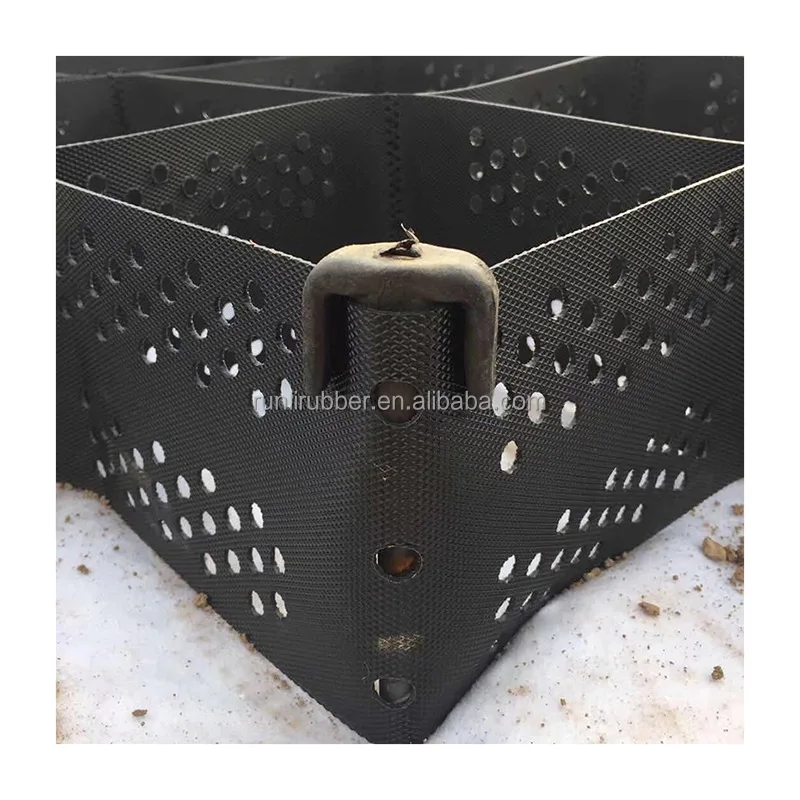 HDPE текстурированная и перфорированная пластиковая геоячейка цена от производителя гравийная сетка для дорожного строительства