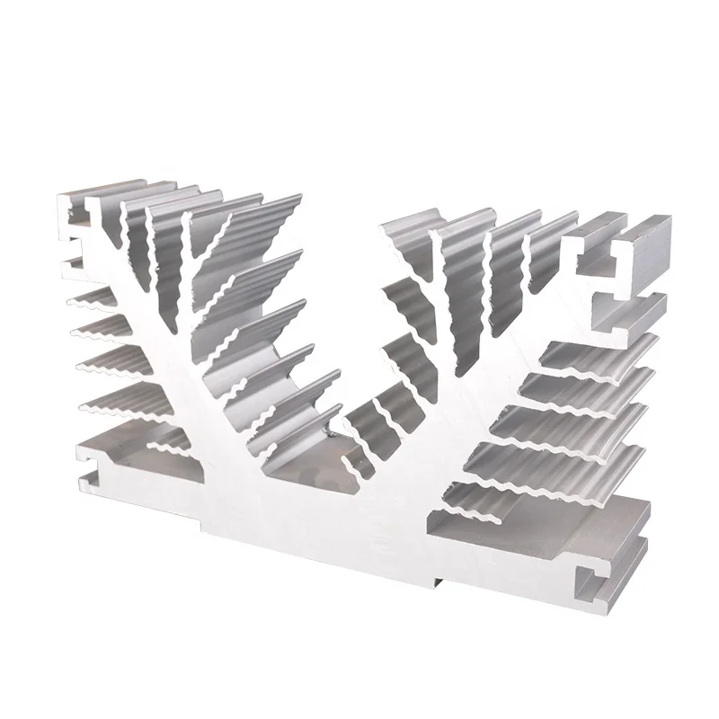 aluminium heatsink 6063 t5 customized aluminium profile heatsink for radiator cooling system