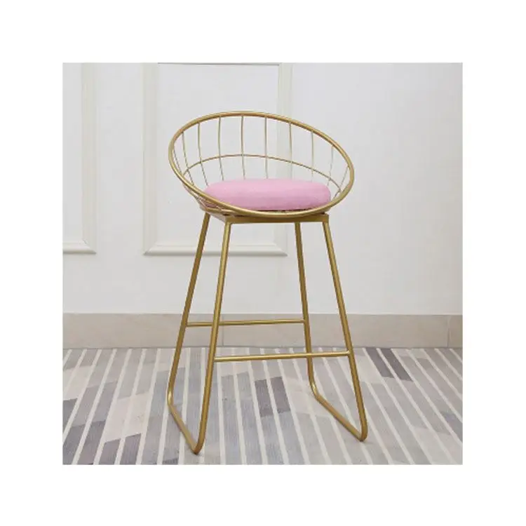 
Wholesale New Designer Bistro Vintage Wrought Iron Restaurant Bar Chair 