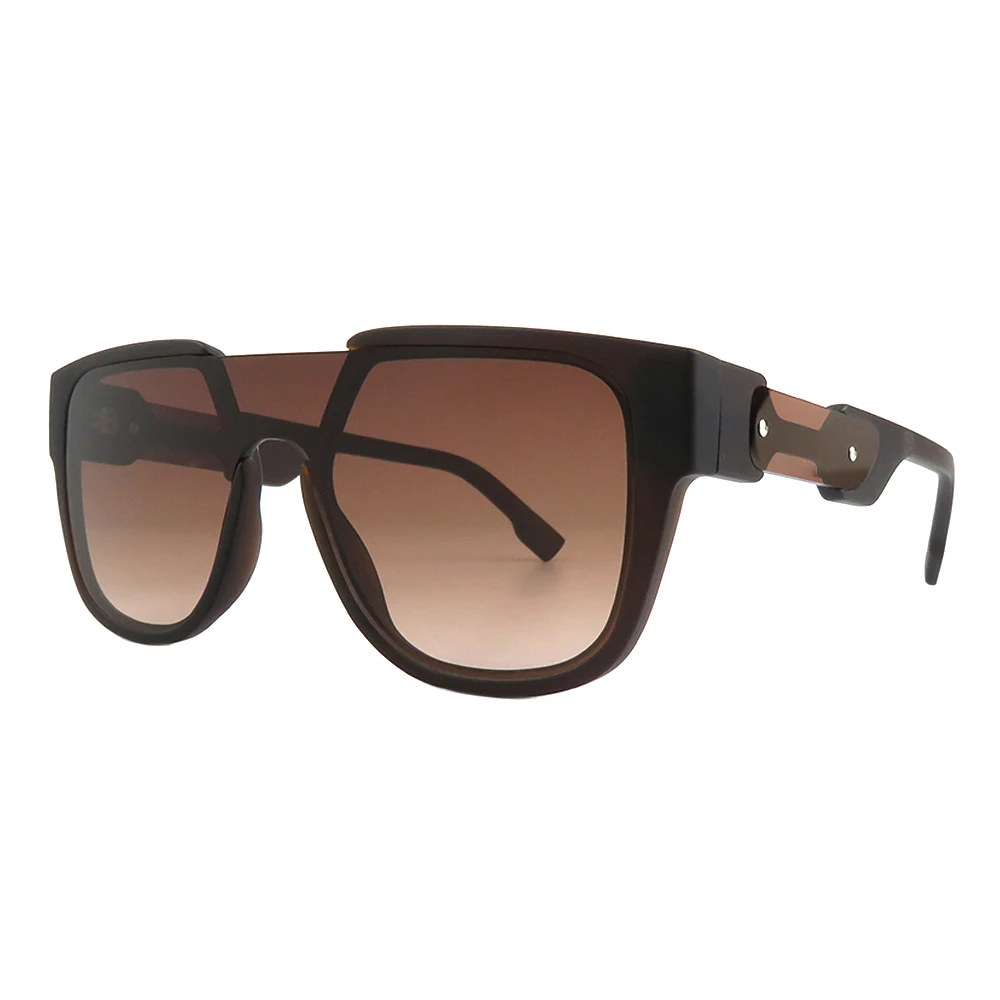 2024 Popular Model High Quality Square Fashion Retro Polarized Sunglasses Large Frame Wide Leg Sunglasses Uv400