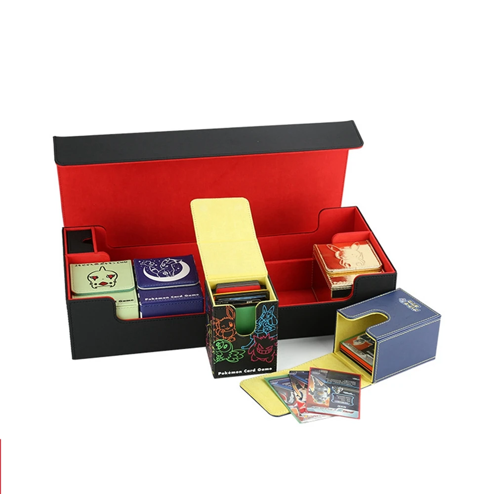 200+ PU Leather Board Game Accessories Card Protector Deck Custom Boxes With Logo Box Packaging