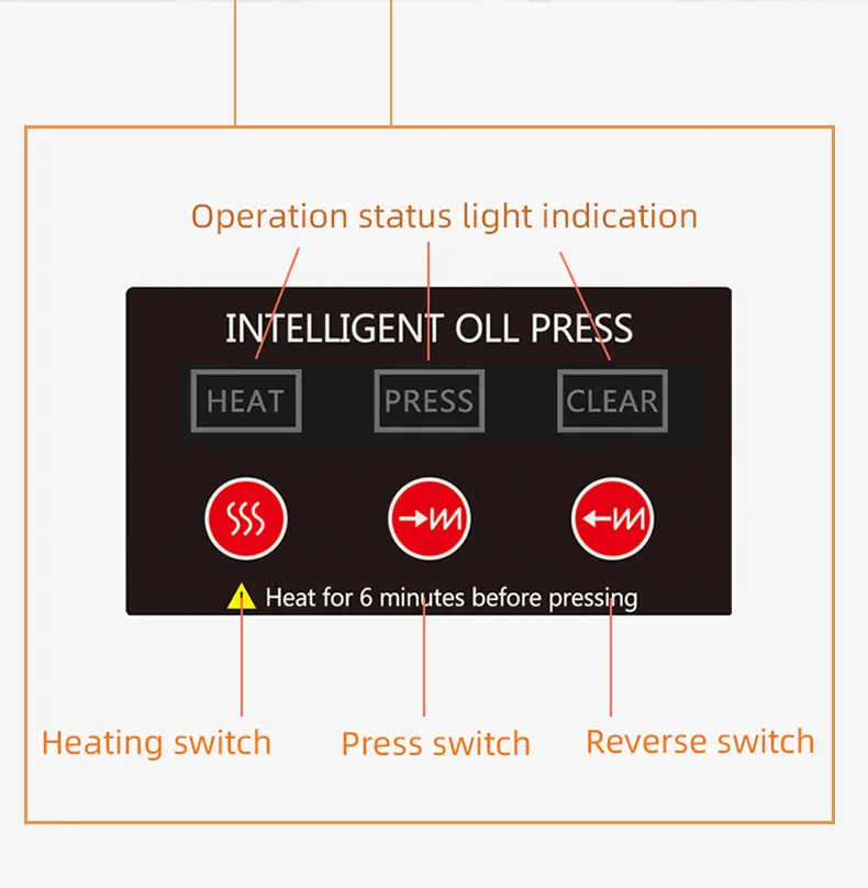 Household Stainless Steel Sesame Peanut Ground Nut Oil Presser/ Oil Press Extraction Pressing Machine