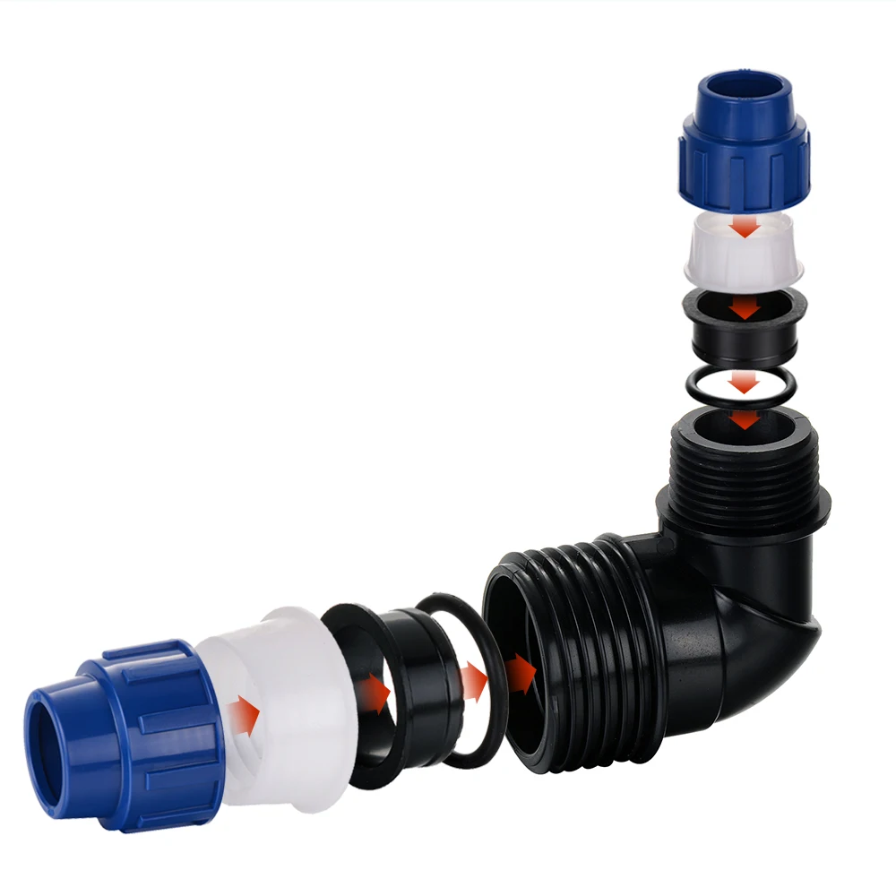 Сельскохозяйственное орошение для фермы DIN PP hdpe pe Компрессионный фитинг женский