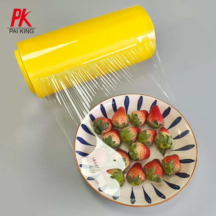 Cling Film PVC ROLL Food Grade Anti-fog Fresh Keeping Packaging Wrap Roll Cling Film Jumbo Roll for Supermarket Packing Food