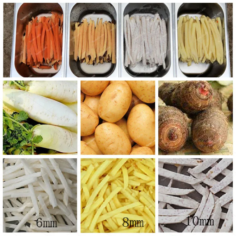 French fries machine cutter chips potato making machine electric vegetable cube potato cutting machine