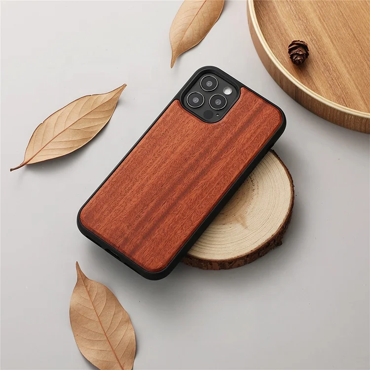Low MOQ Real Bamboo Wooden Tpu Mobile Cases Custom Wood Phone Case For iphone 12 13 Pro Max