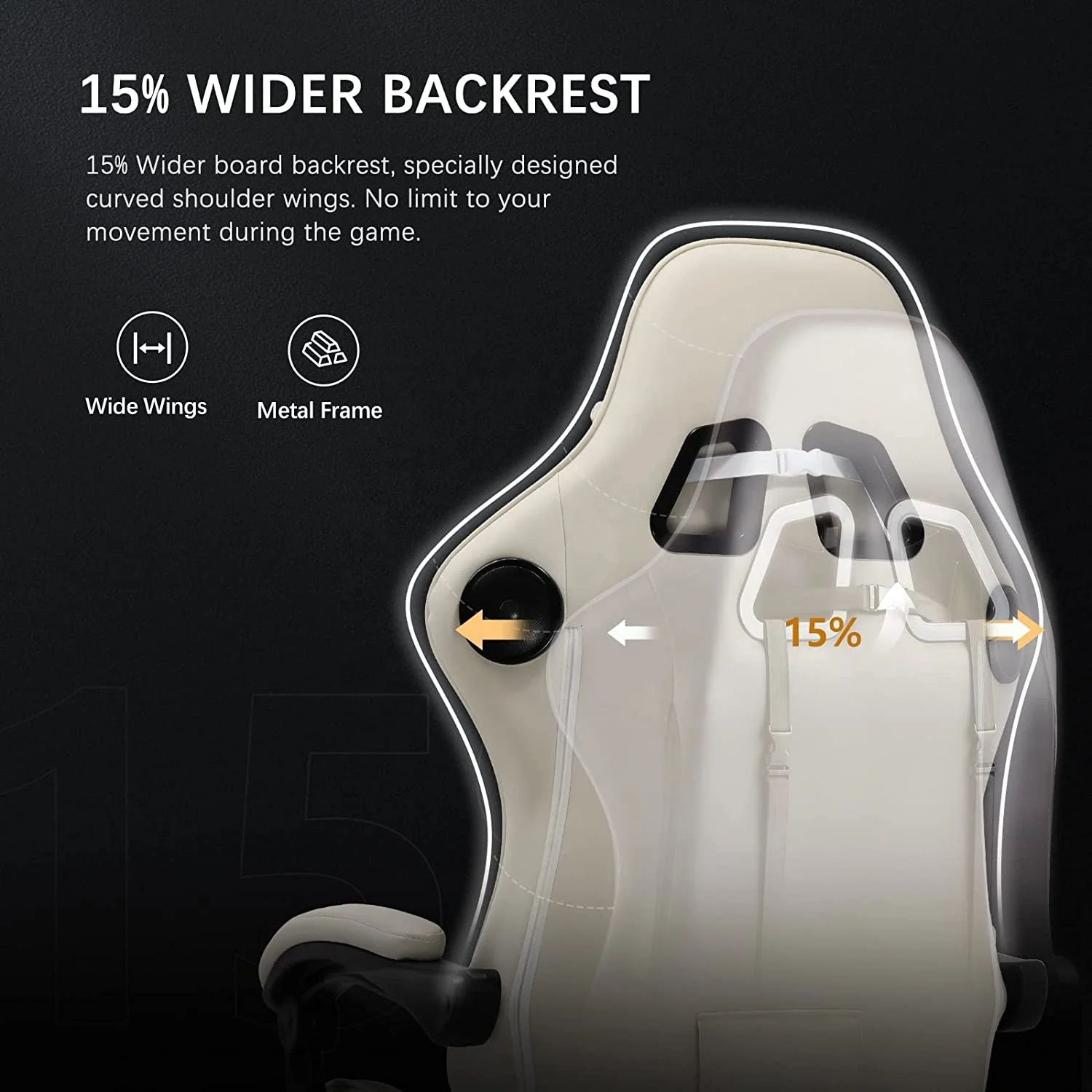 Best Selling Cheap Sale Hot Bluetooth Ivory Cadeira Sillas Gamer Player Memory Foam Pillow Office Gaming Chair with Speakers